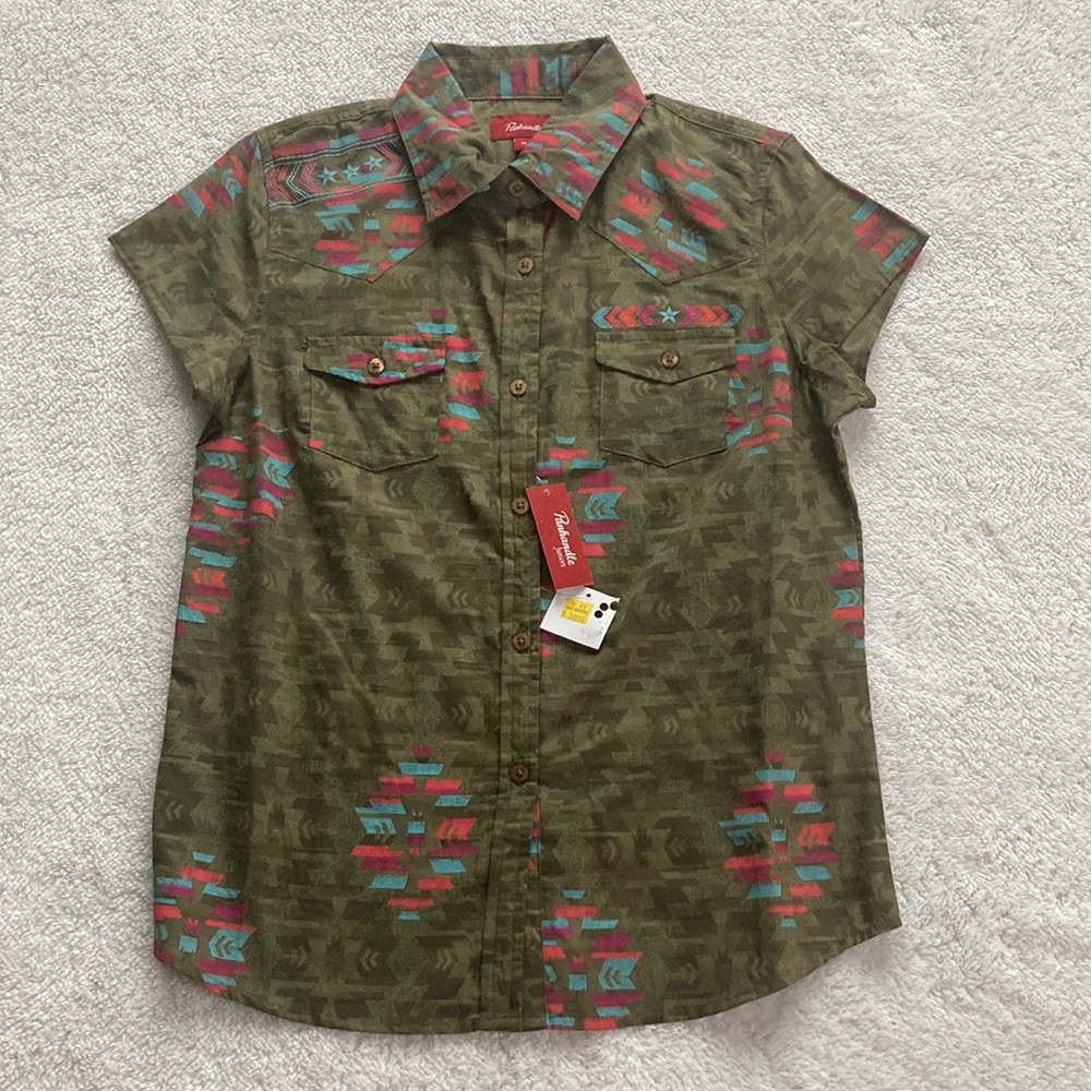 Panhandle Juniors button Up M